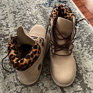 Leopard Timberlands